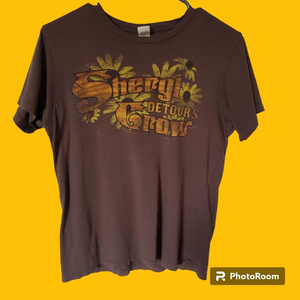 Sheryl Crow Detours Album Cotton T-shirt Small
